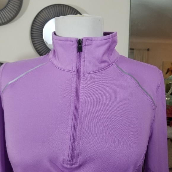 Xersion sz sm athletic jacket lilac 1/4 zip - Picture 2 of 10